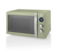 800W Retro Digital Microwave