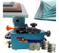 800W Small Portable Electric Hand-Held Glass Edge Polishing Machine, 8000r/Min Straight Round Bevelled Glass Edging Grinder Glass Acryl Marble Ceramic Polishing Machine Green