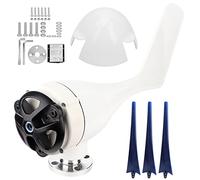 800W Small Wind Generator Turbines Kit 3 Blades Power Parts for Marine Home Charging with High Wind Energy Utilization Rate Easy Installation for Boats Cabins Mobile Homes (12V)