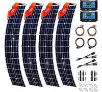 800w Solar Panel 400w 18v for 12v Battery Charger Flexible Solar Panels Monocrystalline Cell Portable,4x200W