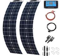 800W Solar Panel Kit, 400W 18V Monocrystalline Flexible Panels for 12V Battery Charger, Portable, 2x200W