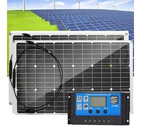 800W Solar Panel - Semi-Flexible High Efficiency PV Module for RV, Boat, Battery, Home Roof, Camper & Off-Grid Applications - 2 Pack