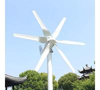 800W Wind Generator - 6-Blade 12V/24V Adjustable Turbine for Home Rooftop - Efficient Renewable Energy Solution for Off-Grid Power & Sustainable Living