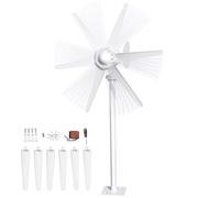 800W Wind Turbine Generator,12V/24V Wind Turbine Kit,6 Blade Professiona Wind Power Generator with Controller, Electromagnetic Power Wind Energy System for Home, Farm, RVs, Boats