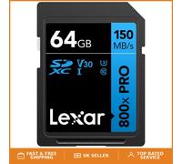 800x PRO SDXC UHS-I Memory Card 64GB - Class 10 with 150MB/s Read Speed