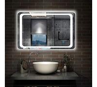 800x600 Bathroom Wall Mirror with LED Lights,with Demister Pad,Touch Sensor,IP44,Landscape or Portrait