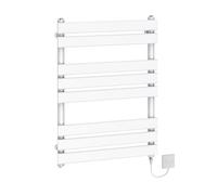 (800x600mm - 500W) WarmeHaus Electric Flat Panel Heated Towel Rail White