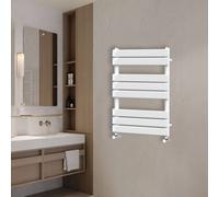 (800x600mm) NRG Flat Panel Heated Towel Rail Bathroom Rad Radiator White