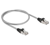 80107 Patch cord U/FTP Cat: 6a RJ45 plug, Cu 0.5m on both sides DELOCK
