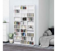 CD Cabinet CD Shelf Rack Storage Cabinet Display Shelf Engineered Wood vidaXL