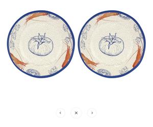 8018594611153 ROSE&TULIPANI Ocean Life soup plates melamine 19 cm Rose