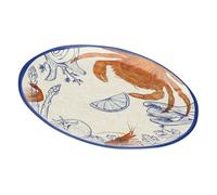8018594611184 ROSE&TULIPANI Ocean Life Large Round Melamine Tray 42 cm Rose
