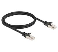 80187 Patch cord F/UTP RJ50 plug, 1m PVC black on both ends DELOCK