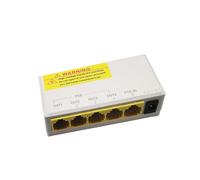 802.3af/at compliant PoE repeater allows you to distribute power and data to four network devices including cameras over 100 meters