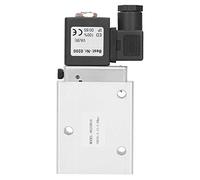 8020850 Electric Solenoid Valve, 2 Position 3 Way Single Control Directional Valve, Aluminum Alloy Solenoid Valve with G1/2in Interface, for Industrial Automation and Pneumatic Sys (AC220V)