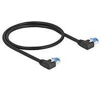 80209 Patch cord S/FTP Cat 6a 500mm LSZH black 26AWG ØLeitg: 6mm DELOCK