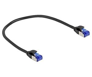 80225 patch cord S/FTP Cat 6a RJ45 connector, 0.25m DELOCK on both sides