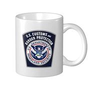 803 Coffee Mug Patch of The U.S. Customs and Border Protection Mug Cup Personalised Milk Cup Kitchenware Coloured Mug, for Gift, Girls, Work, 330Ml