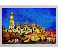 803072 - Perigeux, Northern Dordogne, France Watercolour Picture Limited Edition A4