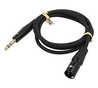 80361 cable jack 6.35mm 3pin male, XLR male 3pin 1.5m PVC GOOBAY