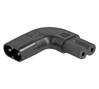 80475 IEC C7 female, IEC C8 male angled 2.5A 250V DELOCK