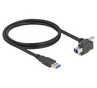 80480 Cable USB A Male, USB B Male 90° Top/Bottom 1m Black DELOCK