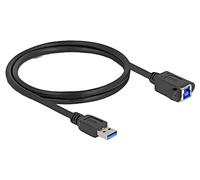 80485 cable USB A male, USB B female 1m black 26AWG, 27AWG DELOCK