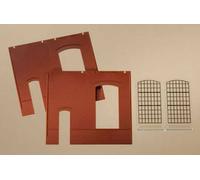 80502 Auhagen Ho Conf. 2 Wall Art With Cut Out Window Included Sizes 94x 86