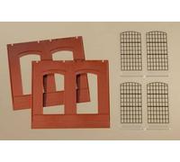 80503 Auhagen Ho Conf. 2 Wall Art With Cut Out Window Included Sizes 94x 86