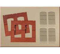 80504 Auhagen Ho 2 Wall Art With Cut Out Window In ret Den Mis 94 x 86