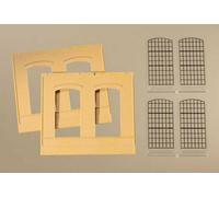 80603 Auhagen Ho Conf. 2 Wall Art With Cut Out Window Included Sizes 94x 86