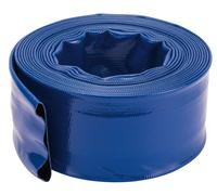 80720 10Mx75 Mm Lay Flat Hose Garden Spray Watering Outdoor Nozzle Clamp Draper