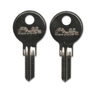 808 Pair (2) Replacement Keys - Cut to Code on N54G Blank for Biltrite/Dominion Furniture/Cabinet Cam Locks | KEYSALACARTE