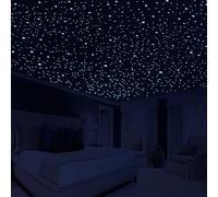 808 PCS Glow in The Dark Stars for Ceiling, Glowing Wall Decals Decor Stickers,(404 Pcs Green and 404 Sky Blue) 3D Adhesive Dots Decor Starry Sky Decor for Kids Bedroom or Birthday Gift