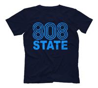 808 State T-Shirt Navy Blue X-Large