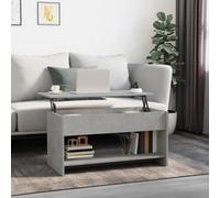 809651 Vidaxl Coffee Table Concrete Grey 102X50X52,5 Cm Engineered Wood