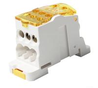80A 500A Junction Box with Tinned Brass Guide Easy Visual Wiring for DIN Rail Installations (125A)