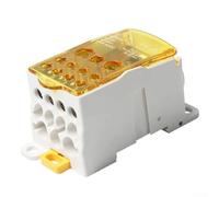 80A 500A Junction Box with Tinned Brass Guide Easy Visual Wiring for DIN Rail Installations (250A)