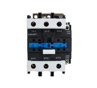 80A AC Contactor CJX2-8011 8001 LC1 3Phase 3-Pole NO Coil Voltage 380V 220V 24V 50Hz Din Rail Mounted 3P+1NO 1NC Contactor(8011 110V)