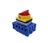 80A Isolator Disconnect Switch LW30-80/5P Three-Phase Five Wire Load Isolation Power Cut-Off Silver Contact Rotary Cam