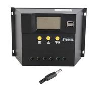 80A PWM Solar Charge Controller, 12V/24V DC Battery Charger Regulator with LCD Display, 720W/1440W for Solar Power Systems, Auto Voltage Detection and Full Protection