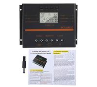 80A PWM Solar Charge Controller 12V / 24V with LCD Display, USB 5V Output - Automatic Voltage Identification, Battery Protection for Motorhome & Solar Panel Systems