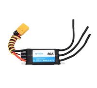 80A RC Boat ESC, tric Speed Controller, Performance 32 Bit psor, with LCD Programming for RC Ship, Black Color with Multi