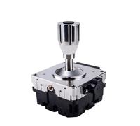 80A Two-axis + 1 Button Friction Damping Hall Rocker, Marine Push Rod Yacht Speedboat Handle Flexible Operation(12-28V Output RS422)