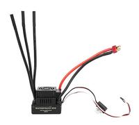 80A Waterproof Brushless ESC Electric Speed Controller, RC Brushless ESC with Built - in 5.8V 3A SBEC, Enhanced Throttle Response and Multiple Protection for 1/8 RC Car (T insert)