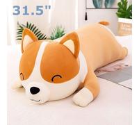 ( 80cm / 31.5") Giant Corgi Dog Big Squishmallow Plush Toy Pillow Gift Plushie Stuffed