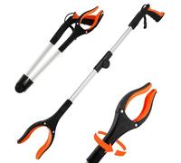 80cm/31.5"Litter Pickers Grabber Stick with 360° Rotatable and Strong Magnetic Jaws Foldable Extra Long Grabber Reacher Stick Tool Garbage Picker Upper for Elderly Disabled Aid