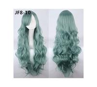 80Cm 31''Long Wavy Wigs Heat Resistant Synthetic Hair Women Universal Anime Cosplay Wig Costume Accessories Party Wigs +Cap Jf80-10