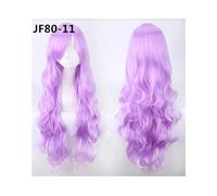 80Cm 31''Long Wavy Wigs Heat Resistant Synthetic Hair Women Universal Anime Cosplay Wig Costume Accessories Party Wigs +Cap Jf80-11