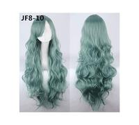 80CM 31''Long Wavy Wigs Heat Resistant Synthetic Hair Women Universal anime Cosplay Wig Costume Accessories Party Wigs +Cap JF80-10
